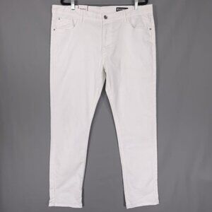NWT SOUTHPOLE Men’s Skinny Jeans White Cotton Stretch Size 40x32‎